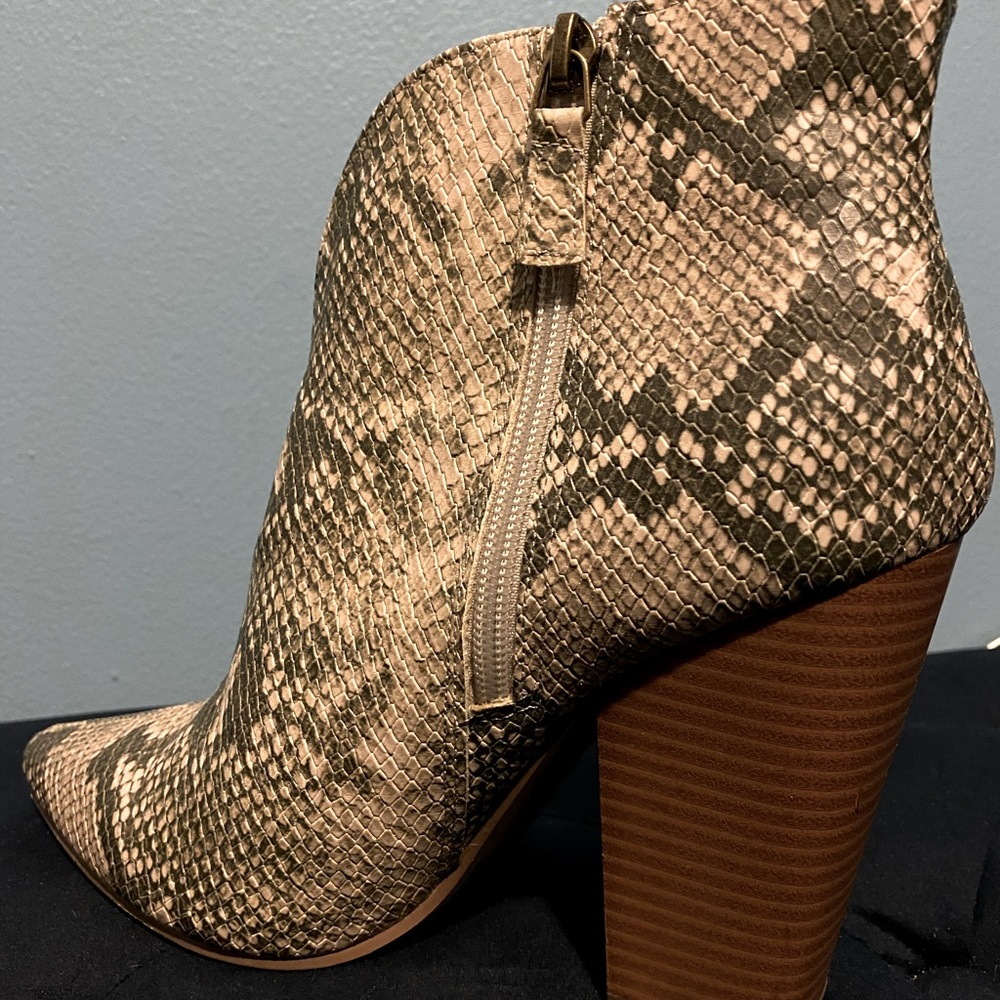 Faux Snake Bootie